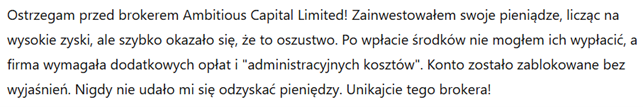 Ambitious Capital Limited 3 ekran