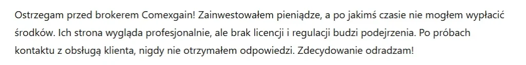 Comexgain 3 ekran