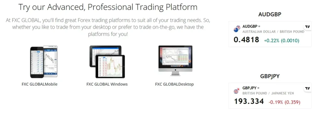 FXC GLOBAL 2 ekran
