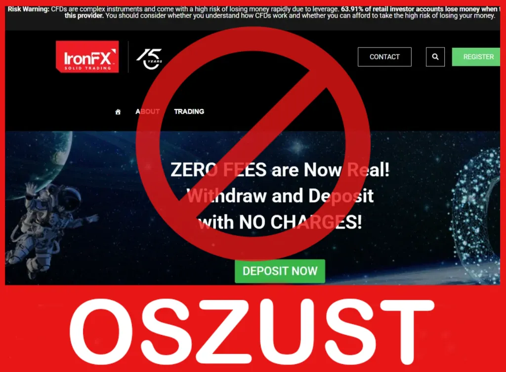 IronFX twarz ekran