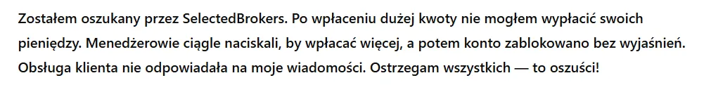 SelectedBrokers 3 ekran
