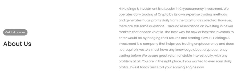 HI Holdings & Investment 1 ekran