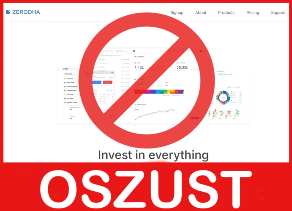 Zerodha twarz ekran